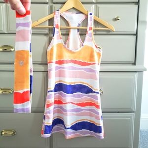 Lululemon workout yoga tank top & headband